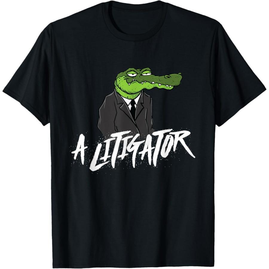 Unisex T-shirt A Litigator - Lawyer Law School Degree Attorney T-Shirt