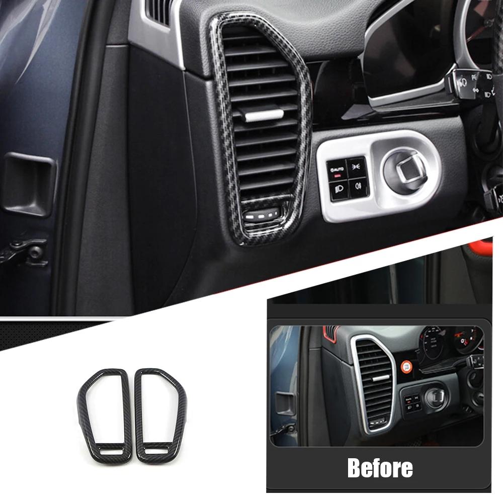 For Porsche Cayenne 2018 - 2022 2023 Interior Styling Center Air Conditioning Car Side AC Outlet Vent Frame Cover Trim