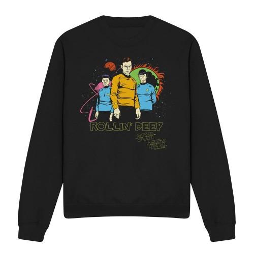 STAR TREK Unisex Adult Rollin Deep Sweatshirt
