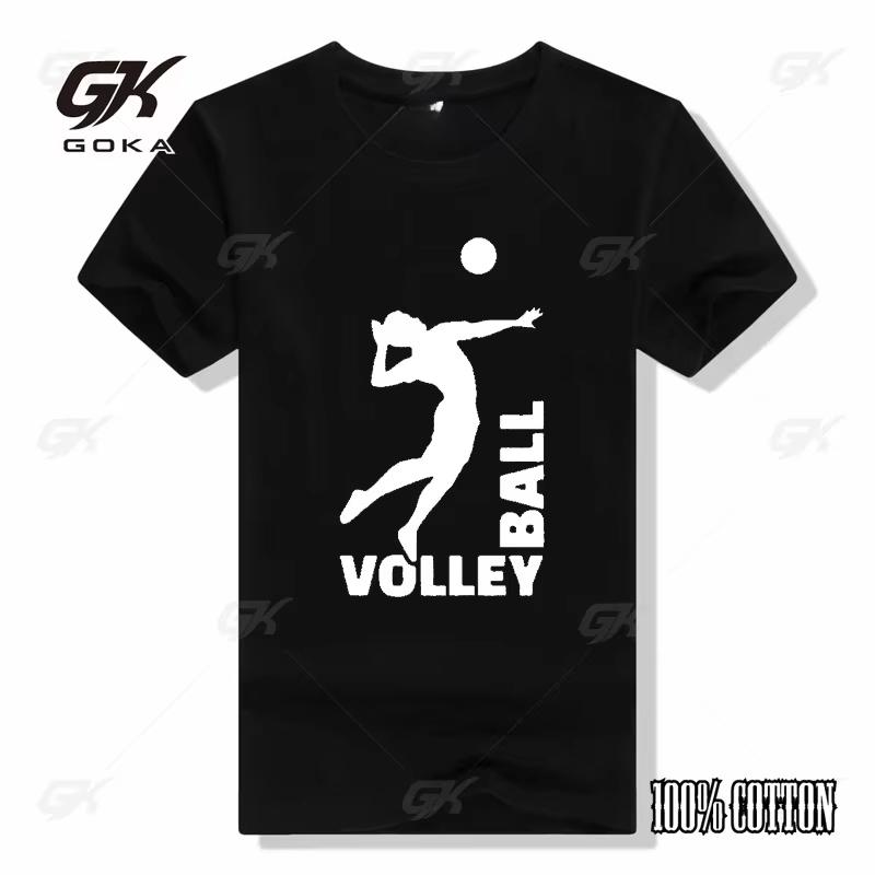 

Fashion Print TShir Evolution Volleyballer Ball Player Casual Tops Tees Casual Wear Short sleeved Round neckTee 4XL