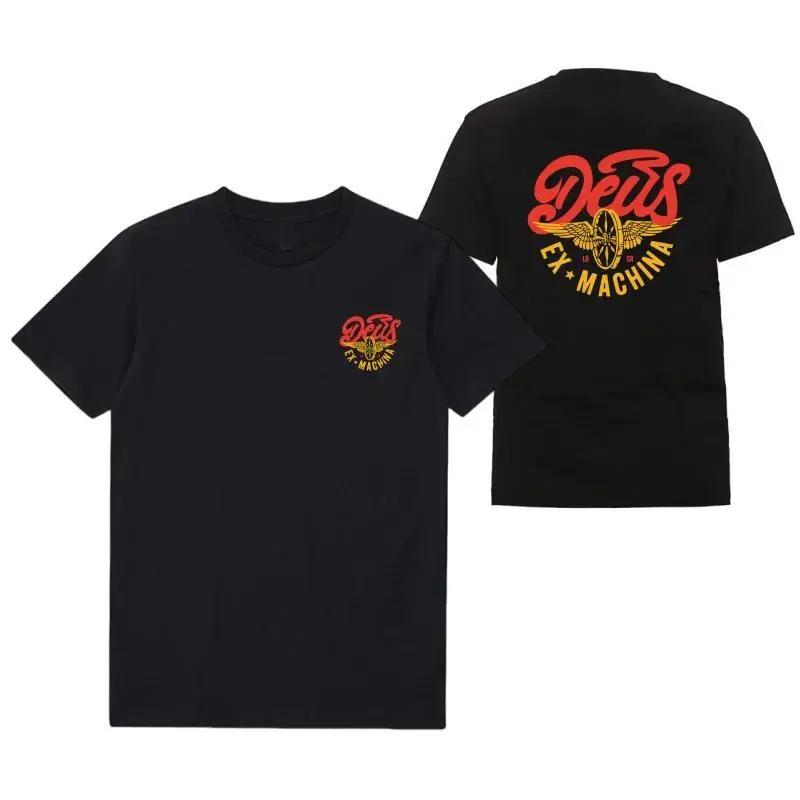 Vendita Calda DEUS EX MACHINA T-Shirt con Stampa Grafica Uomo Donna Manica Corta Streetwear Moda Harajuku Estiva Nuova Maglietta Sportiva Scollo a O Cotone Oversize Top