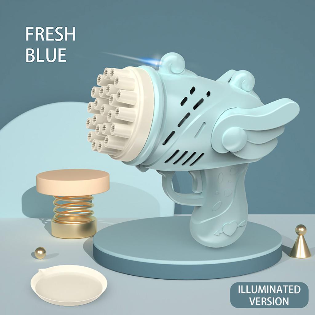 Children Electric 23-Hole Bubble Machine Toy Boys Girls Cute Outdoor Toy