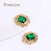 Necklace Clasps,18K Gold Plated Green Zircon Pearl Clasp For Jewelry,Fasteners For Bracelets Accessories,DIY Connectors Clasps
