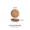 Japanese Style Wooden Round Serving Tray