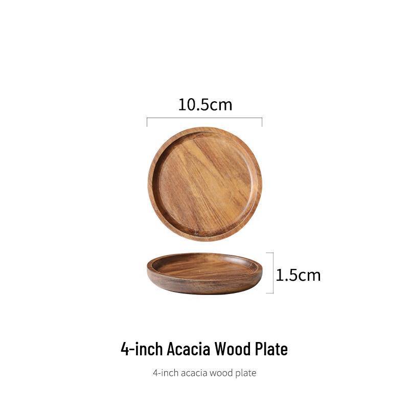 

Japanese Style Wooden Round Serving Tray