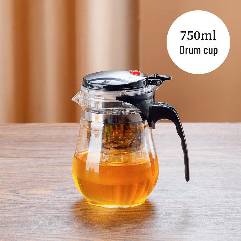Elegant Glass Teapot with Filtered Infuser | Heat-Resistant Tea Brewing Set