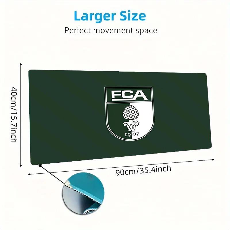 FC Augsburg2 Print  Cushion Non-slip Laptop Tablet Big Mousepad XXL Mat Mini PC Playmat With Lock edge