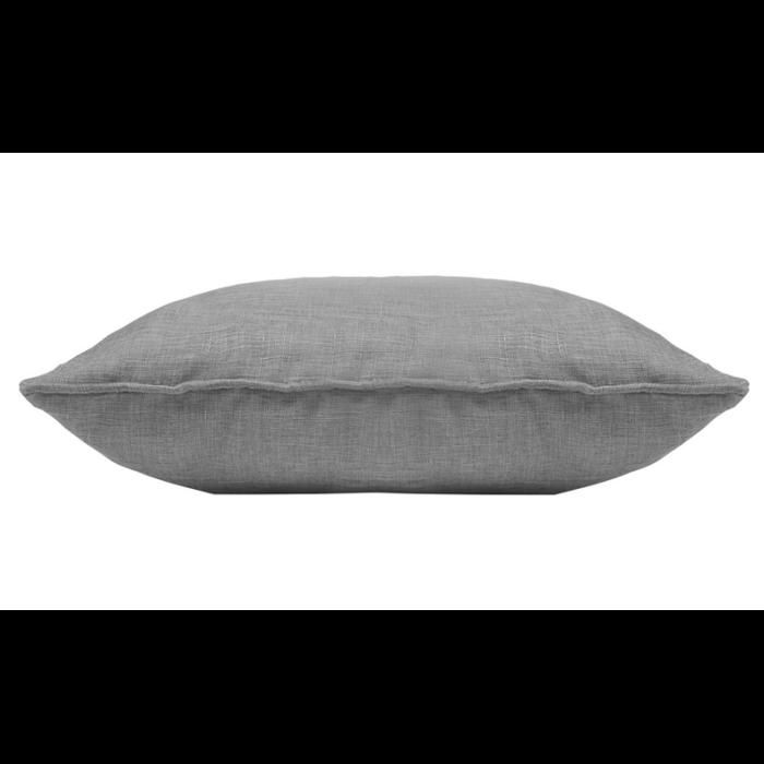 Coussin - Chambray - Newton - 60x60 cm - Uni Gris - 100% Polyester