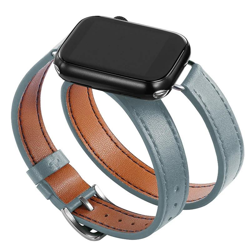 Leather Strap for Apple Watch Band 46/42mm 49mm 45mm 41mm 40mm 44mm Correa For IWatch Series 10 9 8 7 6 SE 5 4 Ultra 2 Bracelet