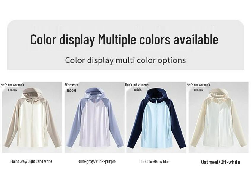 Ice Silk UV Protection Cardigan: Men's/Women's Lightweight UPF50+ Summer Cover-up