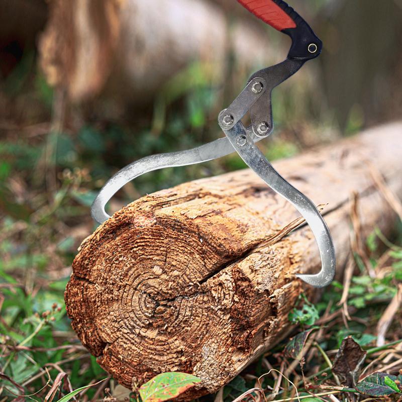 Logging Tongs 2 Claw Skidding Tongs Log Grapple For Logging Lifting Handling Dragging & Carrying Tool Heavy Duty Timber Claw Non