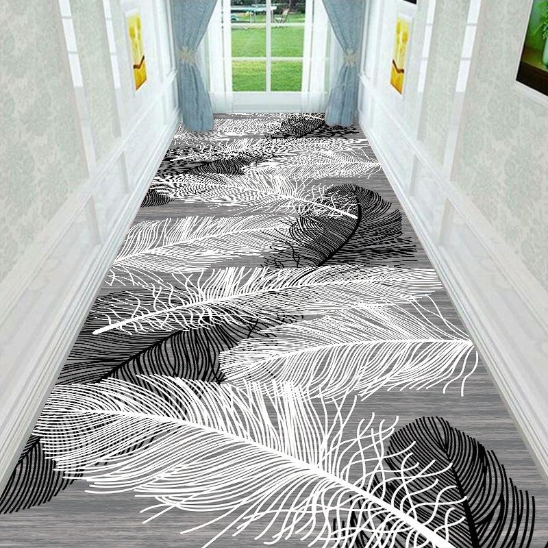 3D květinová a travnatá chodba Dlouhé koberce Lehký Luxusní Koberec do předsíně Protiskluzový běhoun Koberec Pastorační silniční rohožka na schodiště