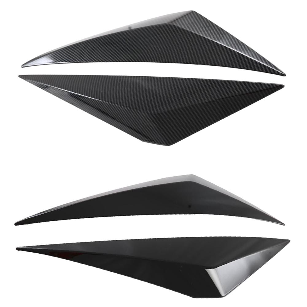 2pcs For Nissan Qashqai J12 2024 2024 ABS Black Carbon Fiber Car Front Air Flow Vent Fender Trim Knife Decoration