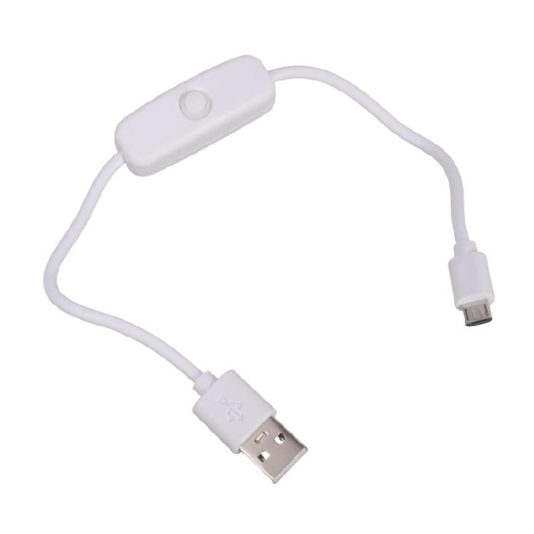 Upgrades USB to Tiny USB Charging Cable Featuring Convenient On Off Control Switches Flexible Cable for Home Office Use