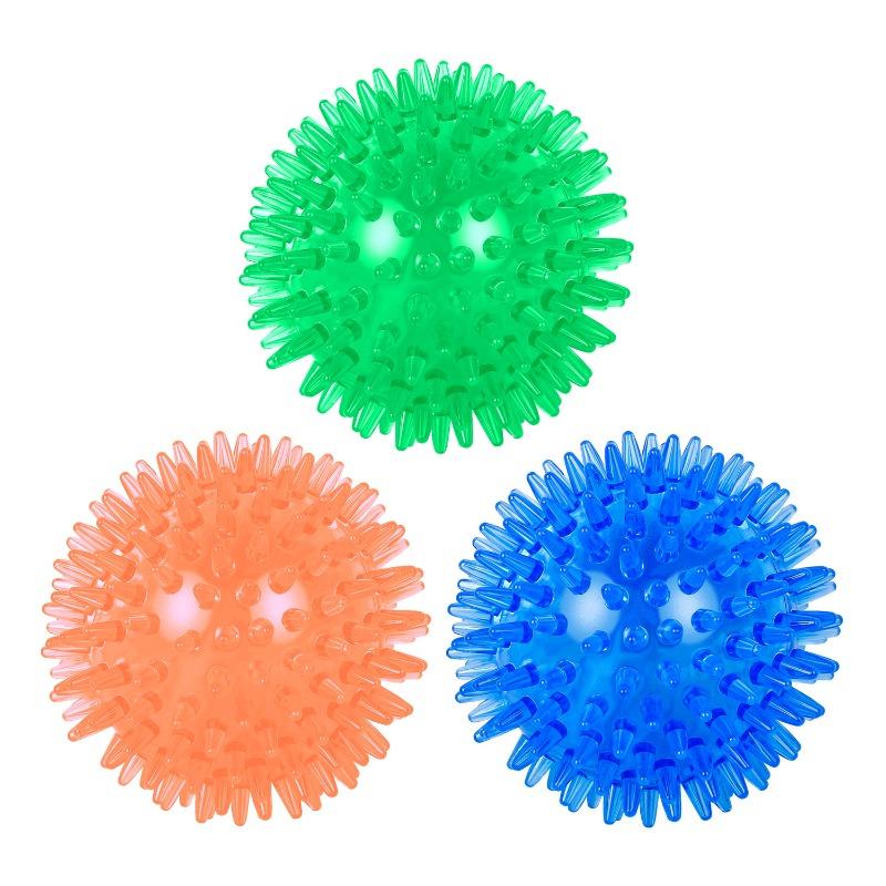 Vocal Spiny Dog Ball, Biting Pet Toy, Elastic Interactive Dog Toy Ball