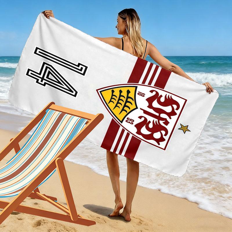 Stuttgart Pride Print Beach Towel, Large Soft Quick Dry Towel for Beach Camping Swimming
