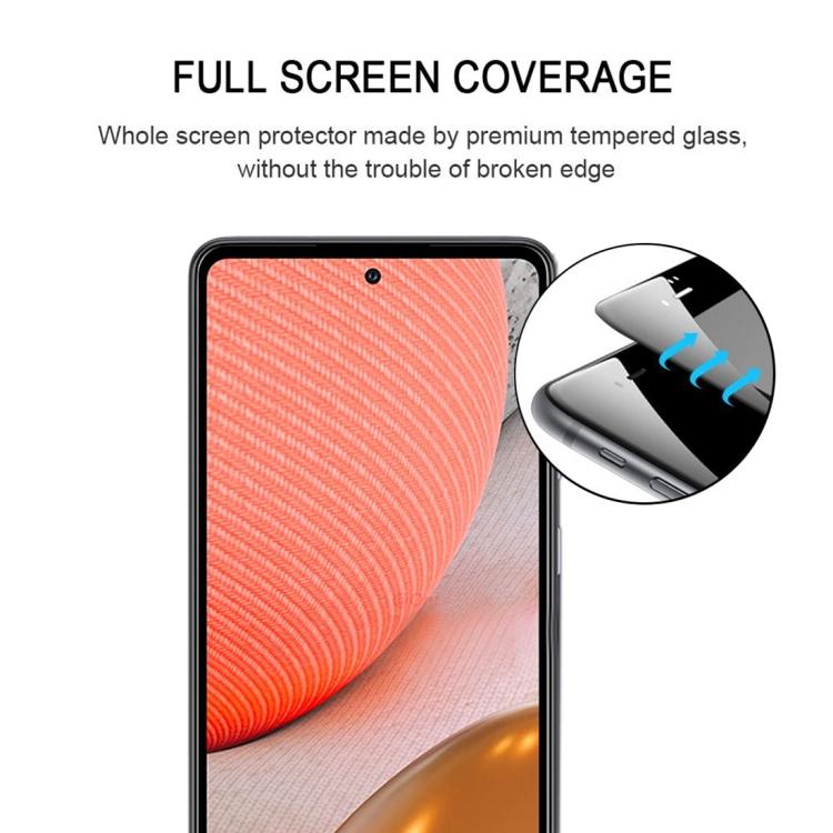 For Samsung Galaxy A72 5G / 4G Full Glue Full Screen Tempered Glass Film