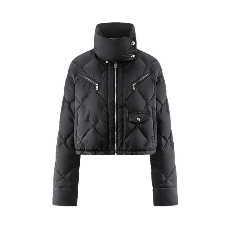 Aolaiyi Women's Embroidered Short Down Jacket