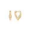 Ania Haie Gold Mini Heart Hoop 925 Silver Earrings E069-04G
