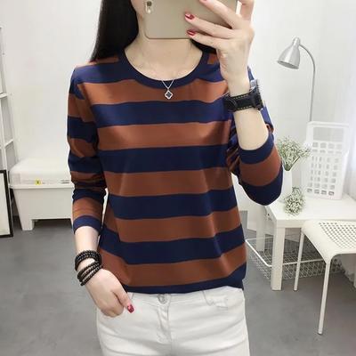 Long-sleeved T-shirt Women's Tops Spring and Autumn Loose Pullovers Large Size Bottoming Shirts for Outer Wear