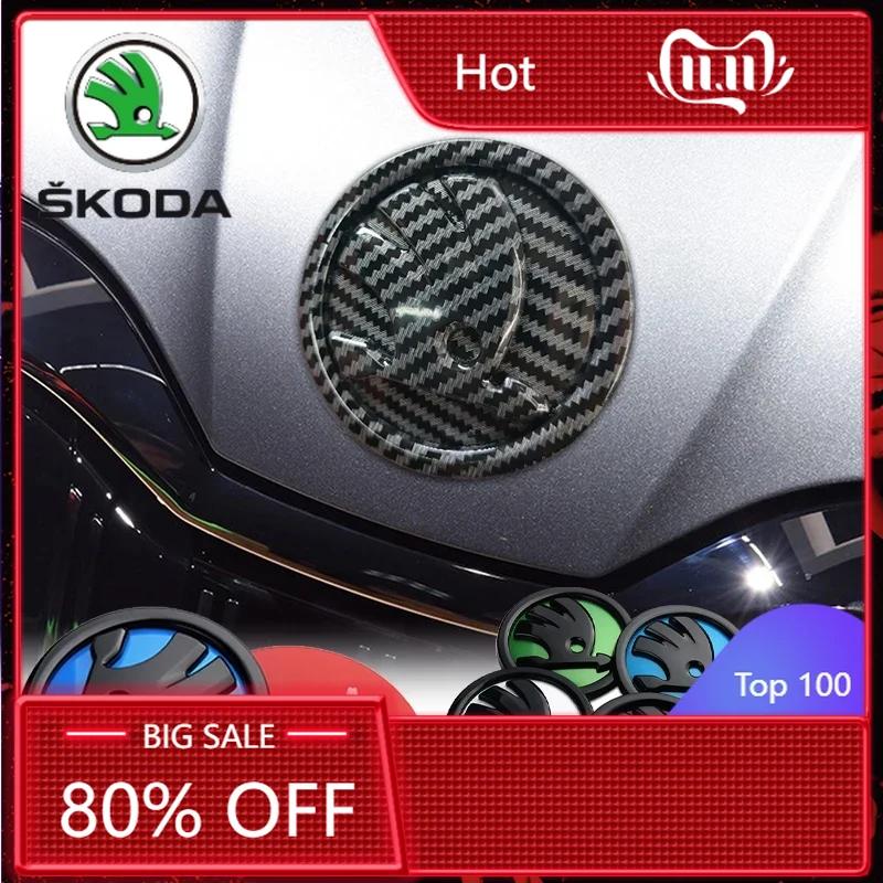 Samolepka na auto 2025 Nová 1ks 8/9/10cm Znak emblému auta Kapota Přední Zadní Kufr Logo Pro Skoda Octavia Fabia Superb Kamiq Karoq Skoda