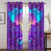 3D Bohemian Style Animal Elephant Curtains 2 Panels Moroccan Style Home Living Room Bedroom Balcony Window Decor Curtains