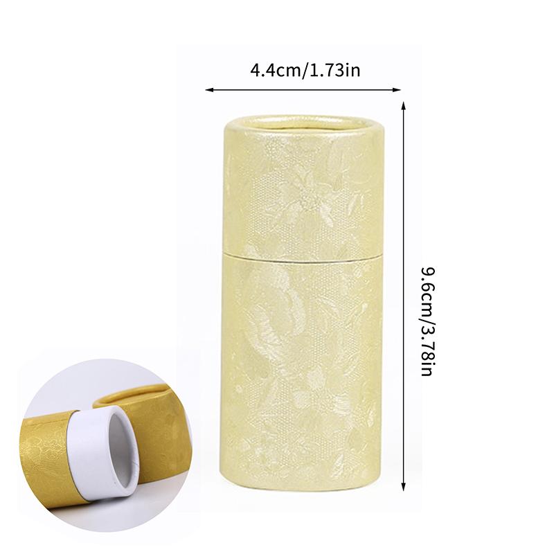 Kraft Paper Tube Jar 10ml 20ml 30ml Cylinder for Essential Oil Bottle Secure Packaging Box for Travel and Gift Wrapping