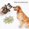 Dog Molar Toy Squeaky Interactive Prevent Obesity Grinding Resistant Bear