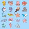 Cartoon Underwater Creatures Metal Pin Set: Whale, Starfish, Turtle