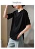 Round Hem Short-Sleeved T-Shirt for Women