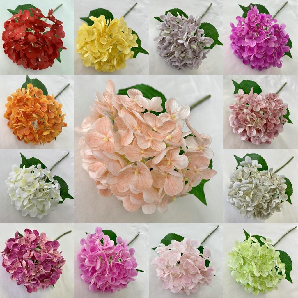 Petal Realistic 72 Soft Touch Artificial Hydrangea Flowers Wedding Decor Home