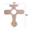 1Pcs Wooden Rodent Teethers Baby Cartoon Animals Rainbow Ice Cream Beech Teether Pendant For Baby Pacifier Chain Nurse Gifts Toy