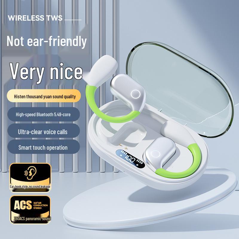 AI-Powered Bluetooth Ear-Hook Headphones with Long Battery Life & Superior Sound Quality