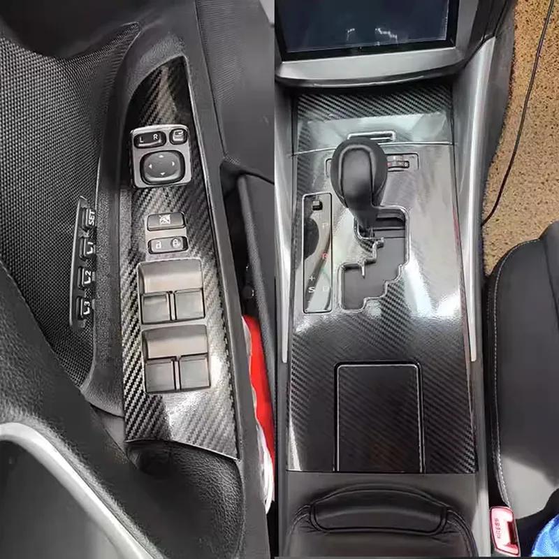 For Lexus IS250 IS300 2006-2012 Interior Central Control Panel Door Handle Carbon Fiber Stickers Decals Car Styling Accessorie