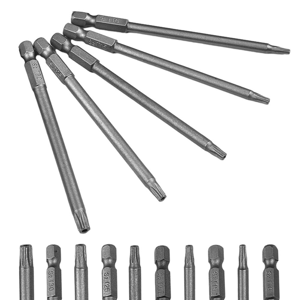 1/4Inch Hex Screwdriver Bit 100mm 5 Pcs Alloy Steel
