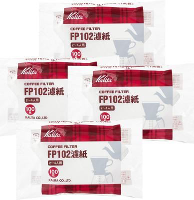 Filtro de café Kalita FP102 Papel de filtro para 2 a 4 pessoas 100 Branco Conjunto de 4 pessoas, peças, #13127