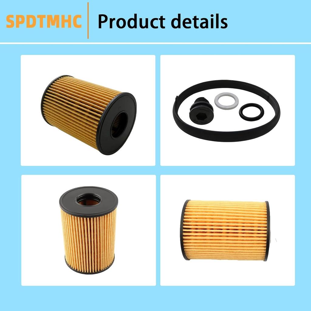 26350-2S000 Oil Filter Kit Fit for Kia Sorento K5 Sportage 2.5L Engine | Fit for Hyundai Tucson Sonata Santa Replacement Part 263502S000 21513-23001