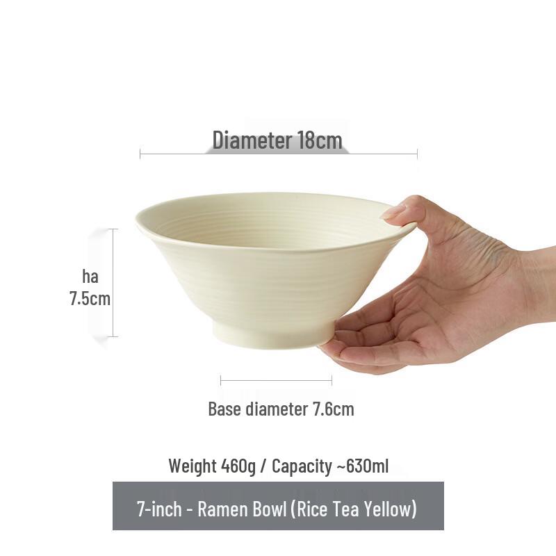 

Yuzhuxun Underglaze Ceramic Ramen Bowl