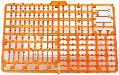 Aoshima Bunka Kyozai The Decotora Teile Blinker-Set 4 Stück Klar-Orange Kunststoffmodellteile (AOSHIMA) 1/32 Nr.11-OR (Automobil)