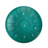 Steel Tongue Drum, 25.4cm 11 Notes Rain Drum for Outside Garden, C Major Musical Drums with Music Book & Mallets, Percussion Instrument for Meditation