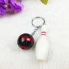 Car Key Chain Bowling Mini Ball Shape Smooth Surface Key Ring Easy Installation Sports Keyring Pendant Man Women Gift