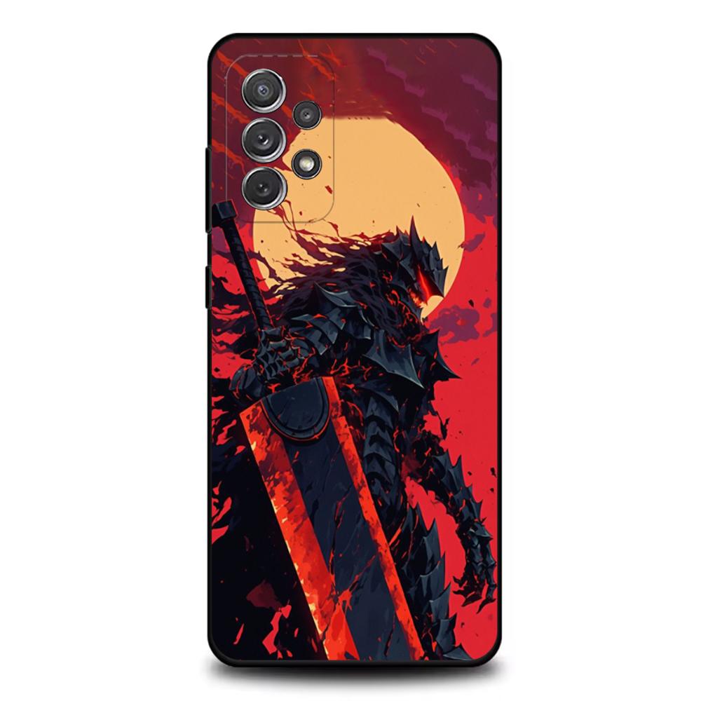 

Comic Cool Popular Berserk Phone Case For Samsung S25,S24,S21,S22,S23,S30,Ultra,S20,Plus,Fe,Lite,Note,10,9,5G Black Cover Samsung S25