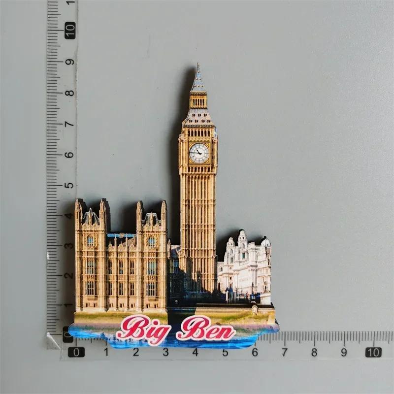 British Fridge Magnets London Bus  Big Ben Manchester Windsor Oxford Bear England Magnetic Fridge Stickers Collection Gifts