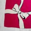 Used Yves Saint Laurent Silk Scarf Pink Ribbon YSL Vintage