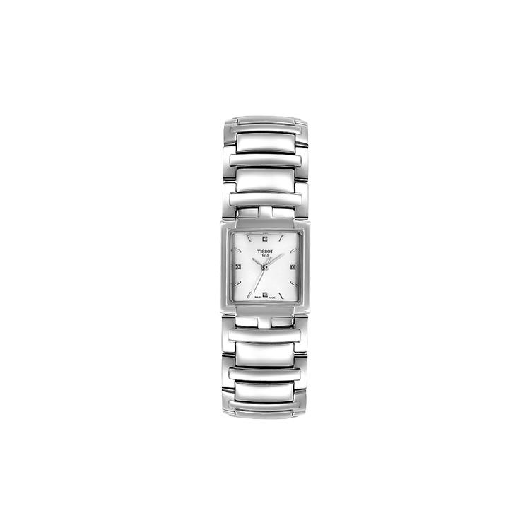 TISSOT Fanting Collection Quartz Movement Women's Watch 23.8mm Silver Dial Stainless Steel Case T051.310.11.116.00