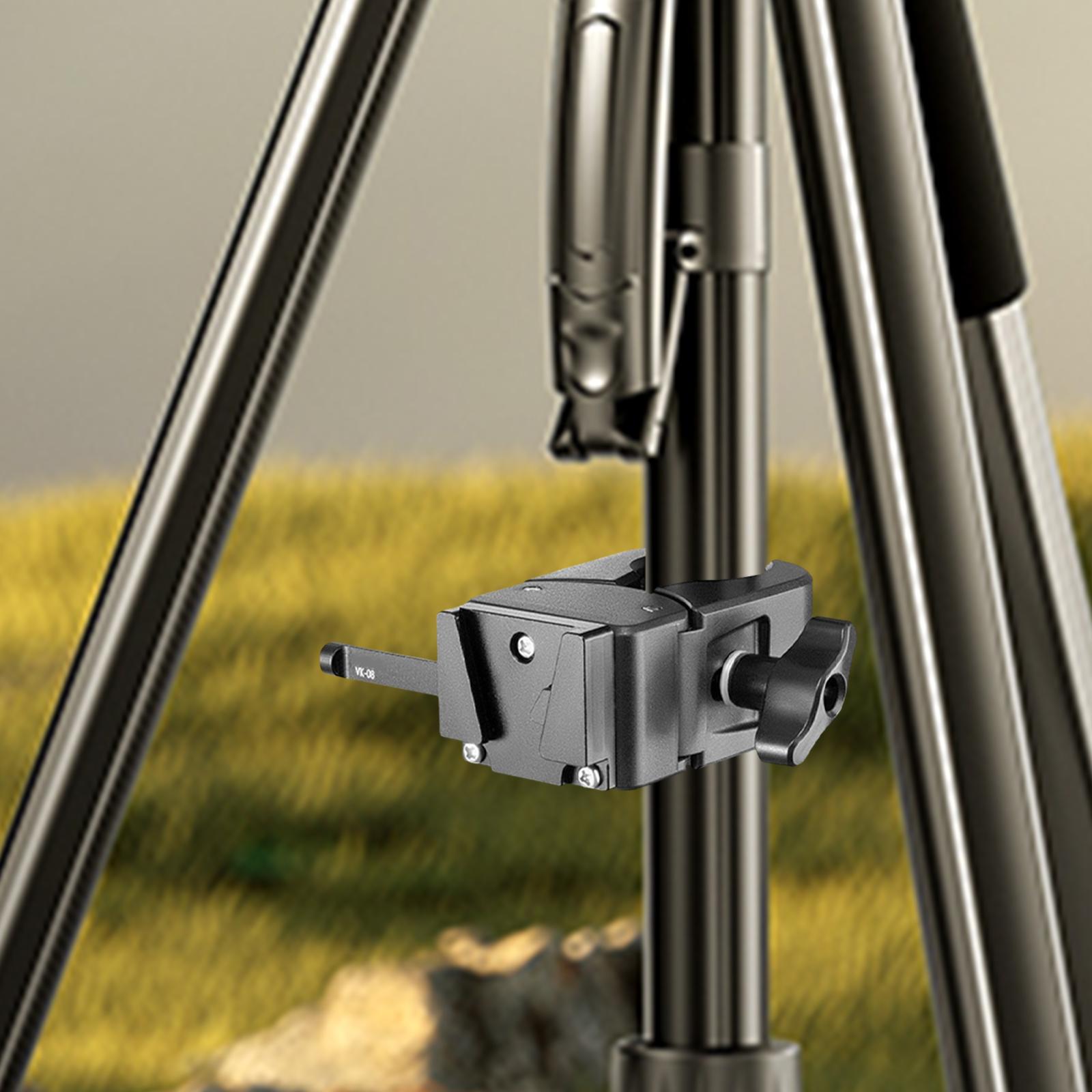 V Mount Battery Brackets with Adjustable Clamp Universal Aluminum Holder Camera Tripod Mount Studio Lighting Accessory CHINA