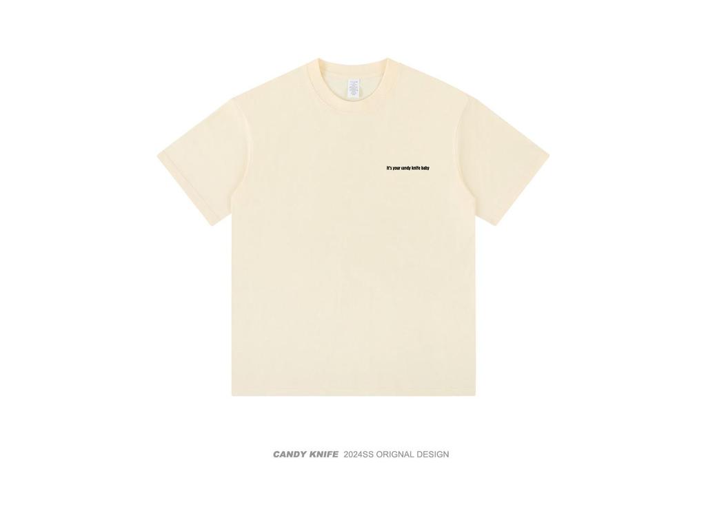 Unisex American Classic Letter Print Loose-Fit Short Sleeve T-Shirt (2024)