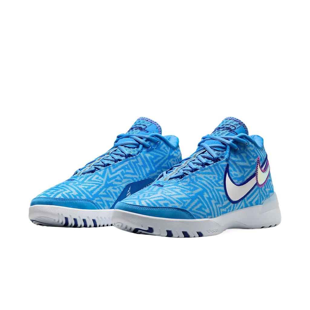 Nike Zoom LeBron NXXT Genisus EP University Blue White (Solid Outsole) Men Sneakers Deep-Royal-Blue Fire-Pink HF0711-402