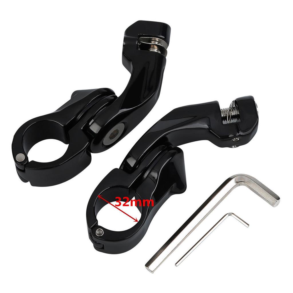 1.25" Highway Pegs Foot Pegs Mount For Engine Bar Touring Softail Dyna Sportster Electra Glide Road King Street  Glide Eng
