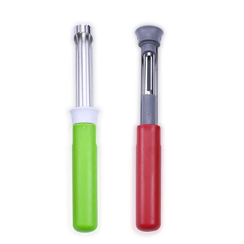 Stainless Steel 2-in-1 Apple and Pear Corer with Telescopic Peeler